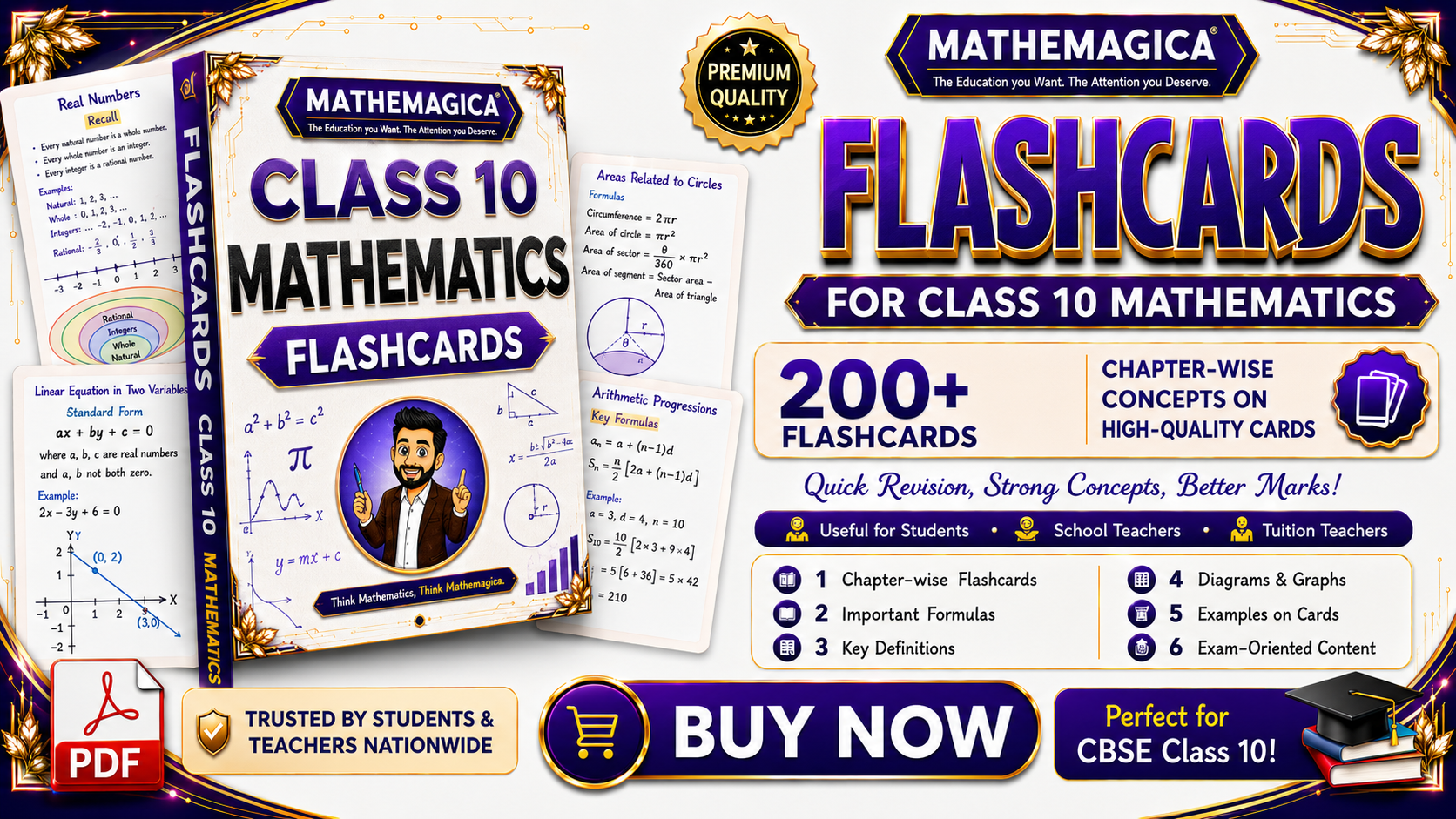 10th - Flash Cards - Mathemagica